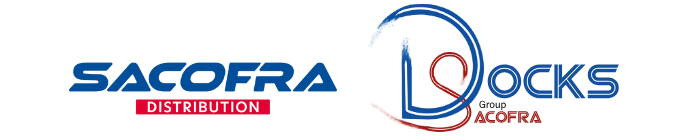 les 2 logos Sacofra et Docks