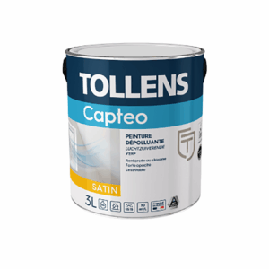 packshot du pot de peinture Tollens captéo satin