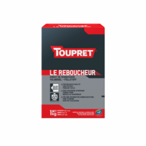 packshot de la boite d'enduit le reboucheur de chez Toupret