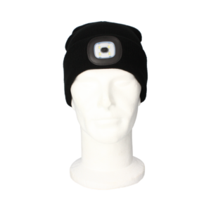 bonnet led sur la tête d'un mannequin