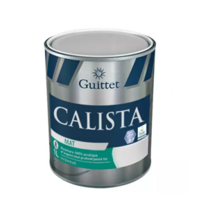 pot de peinture de la marque guittet calista mat vue de face 1litre