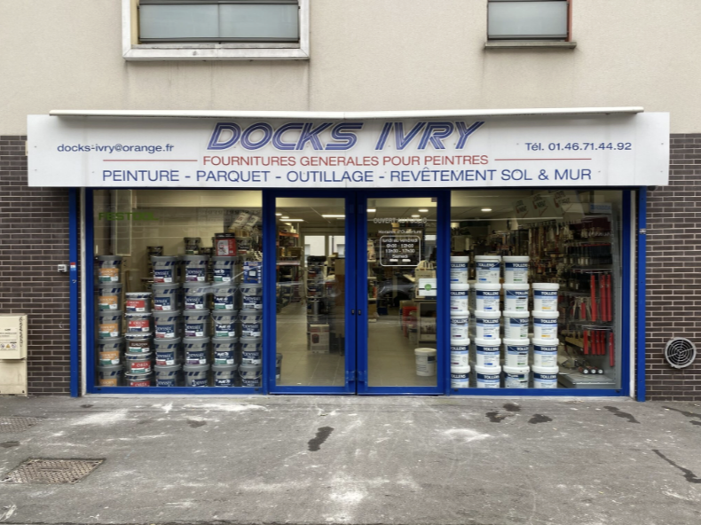 devanture du magasin à Ivry